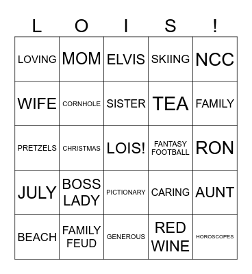 HAPPY 60TH BIRTHDAY Bingo Card