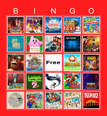 Nintendo Direct June 2024 Bingo Card