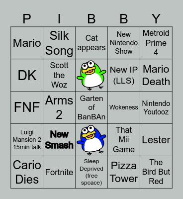 Shitendo Bingo Card