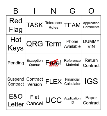 NPSC BINGO Card