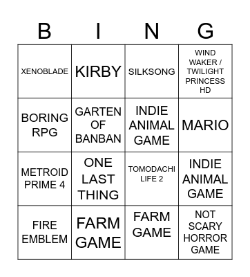 Direct June 2024 Bingo Card