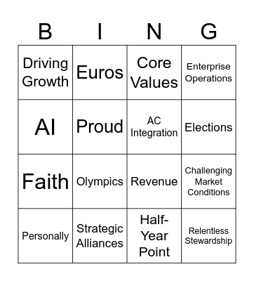 All-Hand Bingo Card