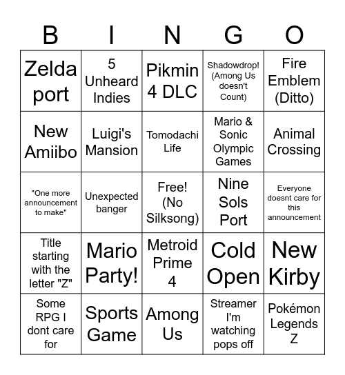 JUNE 2024 Direct Bingo Card