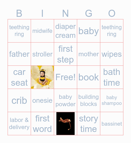 Baby Bingo Card