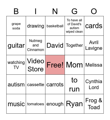 RULES Bingo Card