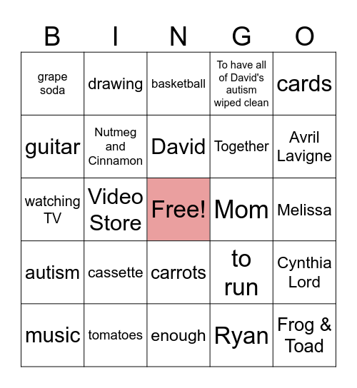 RULES Bingo Card