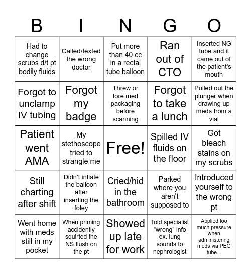 New Grad Reunion Bingo Card