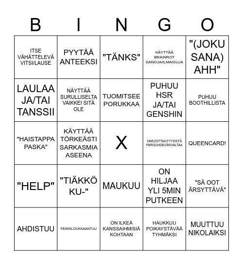 HETA-BINGO Card