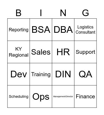 Get to Know Your Coworkers Bingo Card