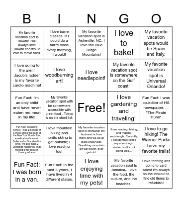 2024 NEPD Central Team BINGO Card