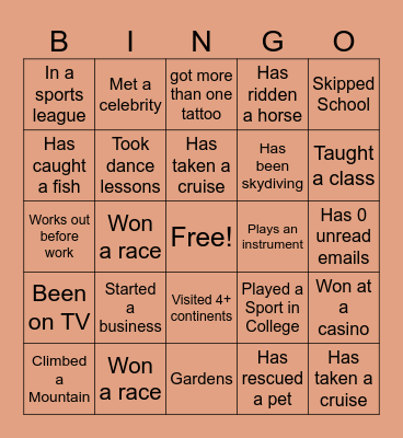 WHO DID IT? Bingo Card