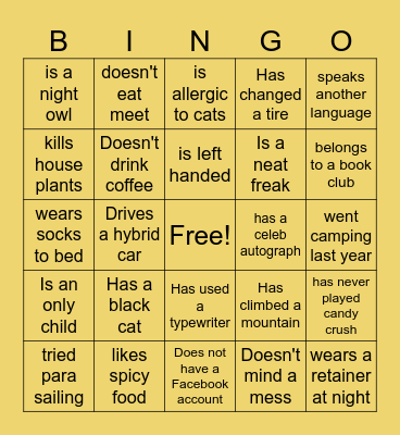More to Learn Bingo Card