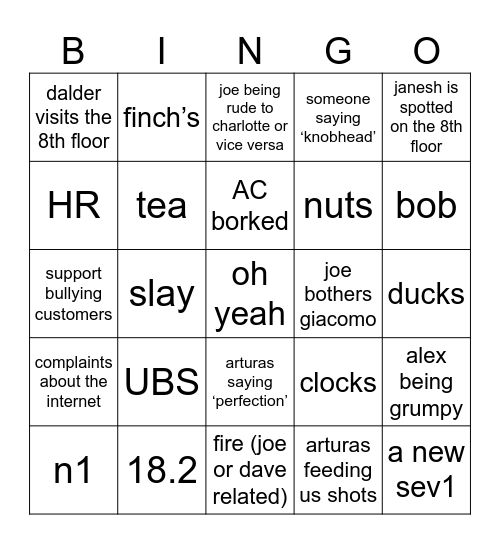 unofficial meraki bingo Card