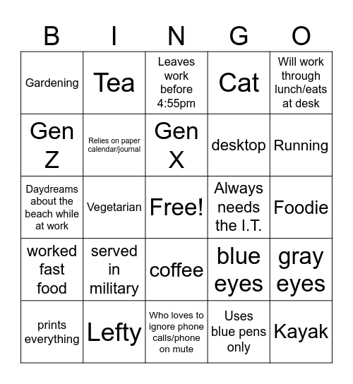 Welcome to Summer Bingo Card
