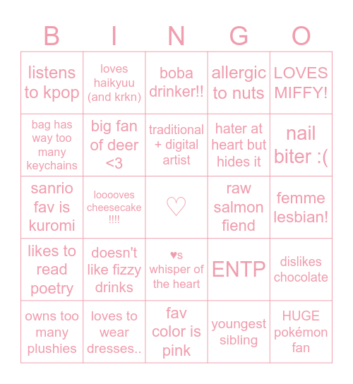 ayaka bingo 🐇 Bingo Card