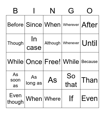 Tree House 10 Bingo Card