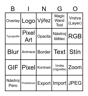 Grafika Bingo Card