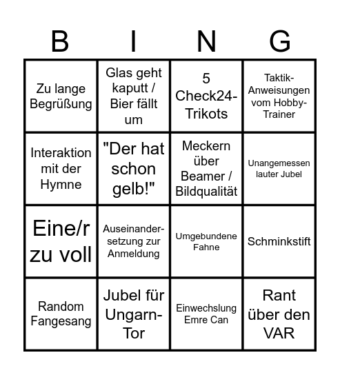 EM-Cringe Bingo Card