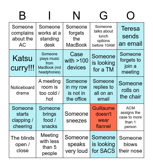 APV Bingo Card