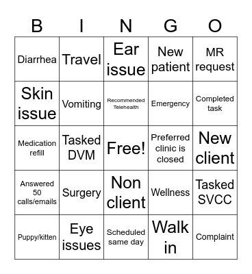 VCT Bingo Card