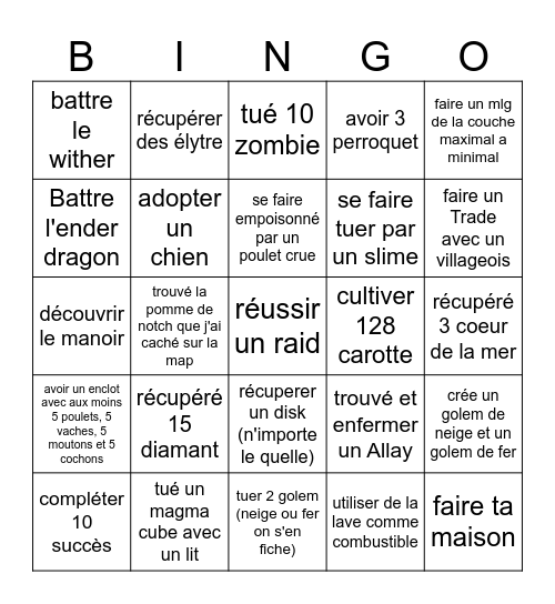 BINGO AZURA Bingo Card