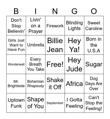 BHC - Singo Bingo Card