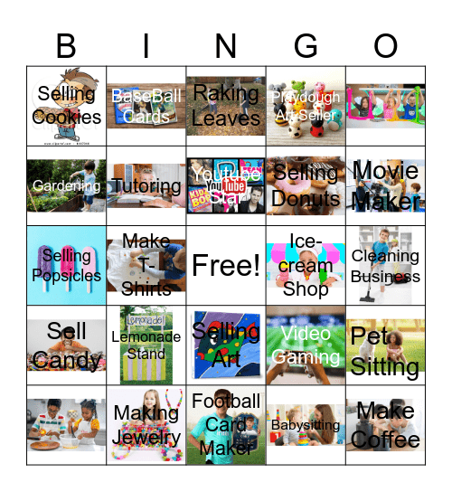 Young Business Owner Bingo Card