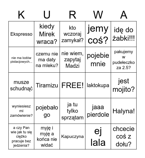 Pracownia dobroci BINGO Card