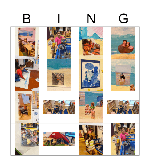 thema vakantie Bingo Card