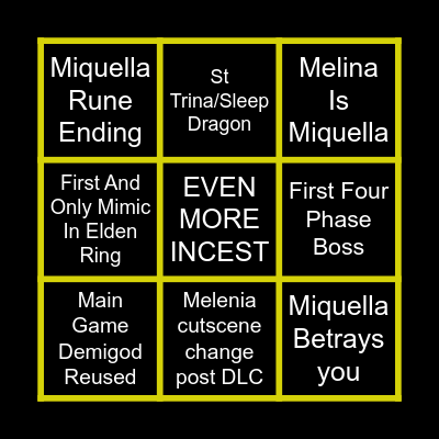 SHADOW OF THE ERDTREE BINGO! Bingo Card
