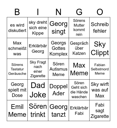 Make it Meme Bingo Card