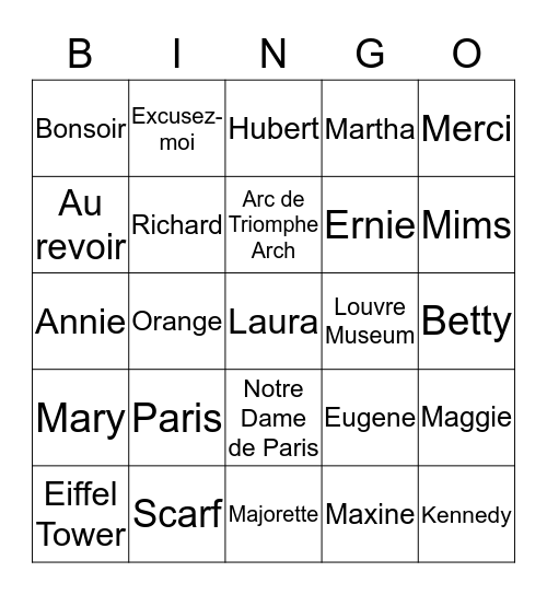 Annie L's Sensational 75th Birthday Bingo Game Bingo Card