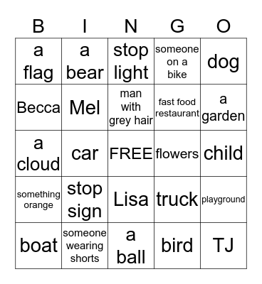 Just Bingo Card