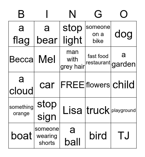 Just Bingo Card