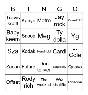 The Pop Out Bingo Card
