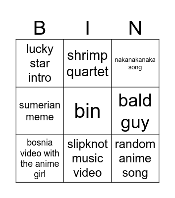 seameat bingo Card