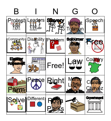 Peacekeepers Bingo Card