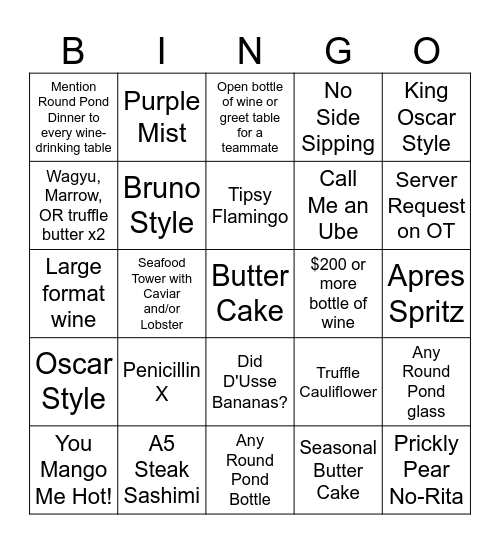 Weds. June 19- Weds. June 26 Bingo Card