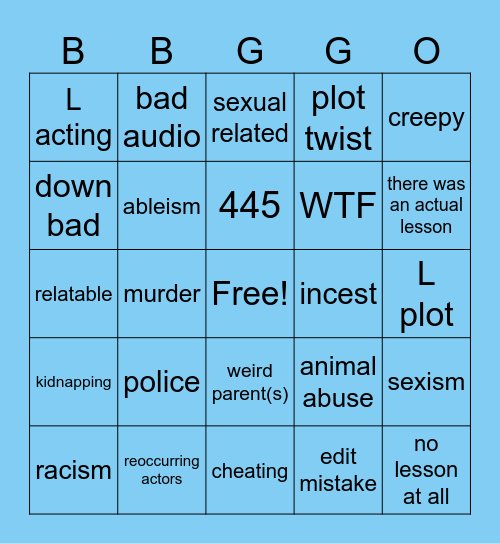 tmwrs teachings Bingo Card