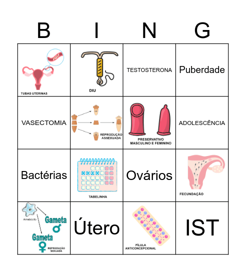 REPRODUÇÃO Bingo Card