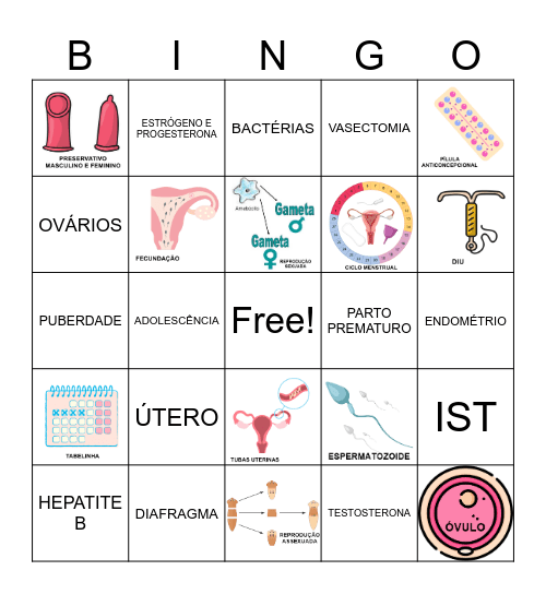 REPRODUÇÃO Bingo Card