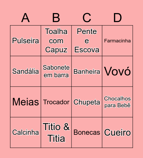 Bingo da Heloyse Bingo Card