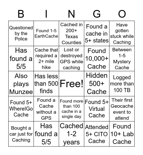 2016 Meet & Greet -  GC6K36J Bingo Card