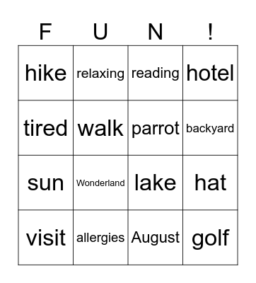 Mingle Bingo Card