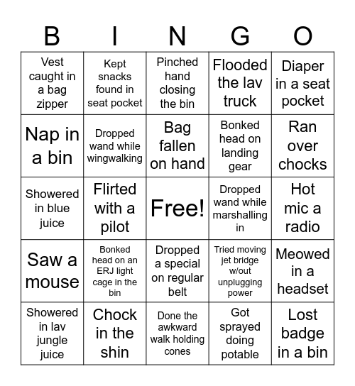 Ramp Rat Bingo Card