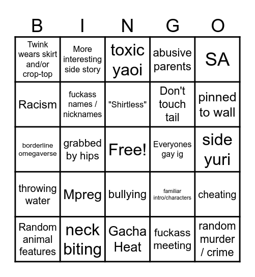 glmm bingo Card
