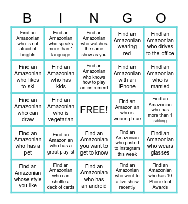 Get to Know JFK28! Bingo Card