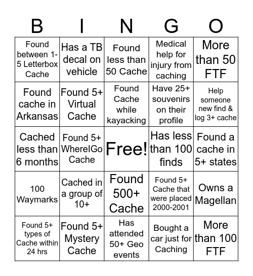 2016 Meet & Greet -  GC6K36J Bingo Card