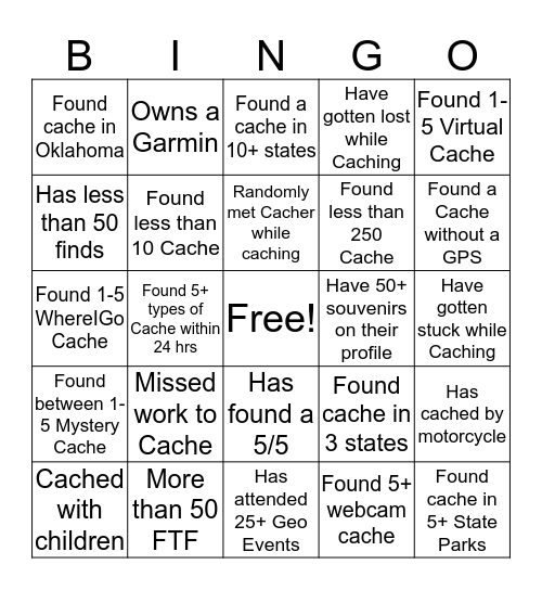 2016 Meet & Greet -  GC6K36J Bingo Card