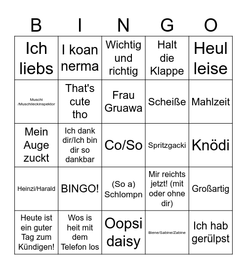 VOL III Bingo Card